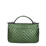 Volterra Borsa a tracolla da donna Vera Pelle 1626-VERDE Gave Lux