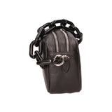 Barbara Borsa a spalla da donna Vera pelle 05706-D28 NERO BLACK Gave Lux