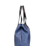 Clarissa Borsa a mano da donna Vera pelle 5276-012 BLU JEANS Gave Lux