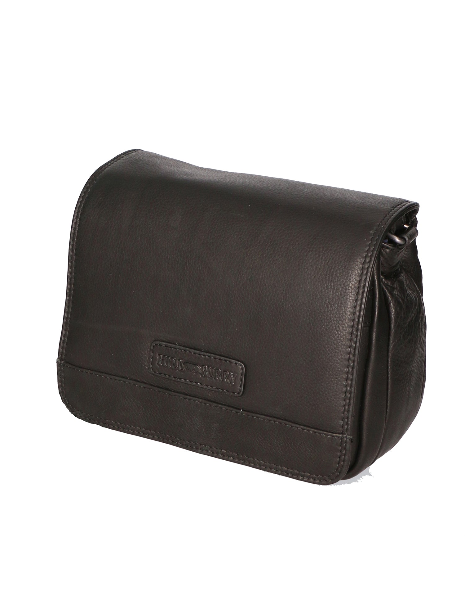 Borsa a tracolla da uomo 100% vera pelle HILB-3201-NERO Hill Burry