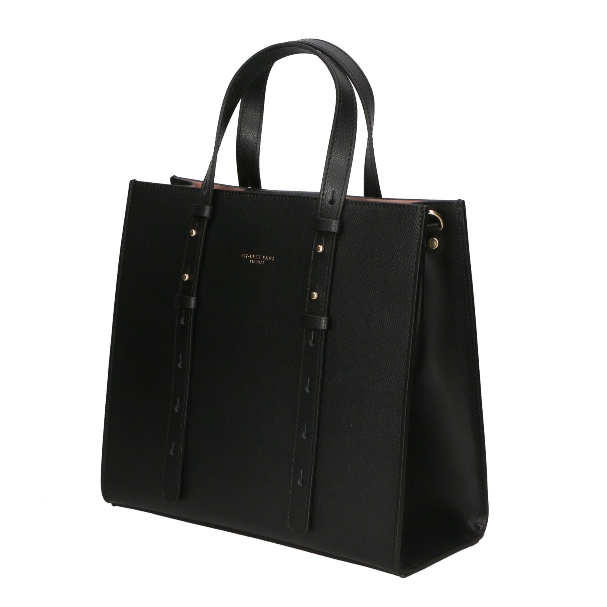 Borsa a mano da donna 100% pelle MYB-8002-FW-NERO My Best Bag