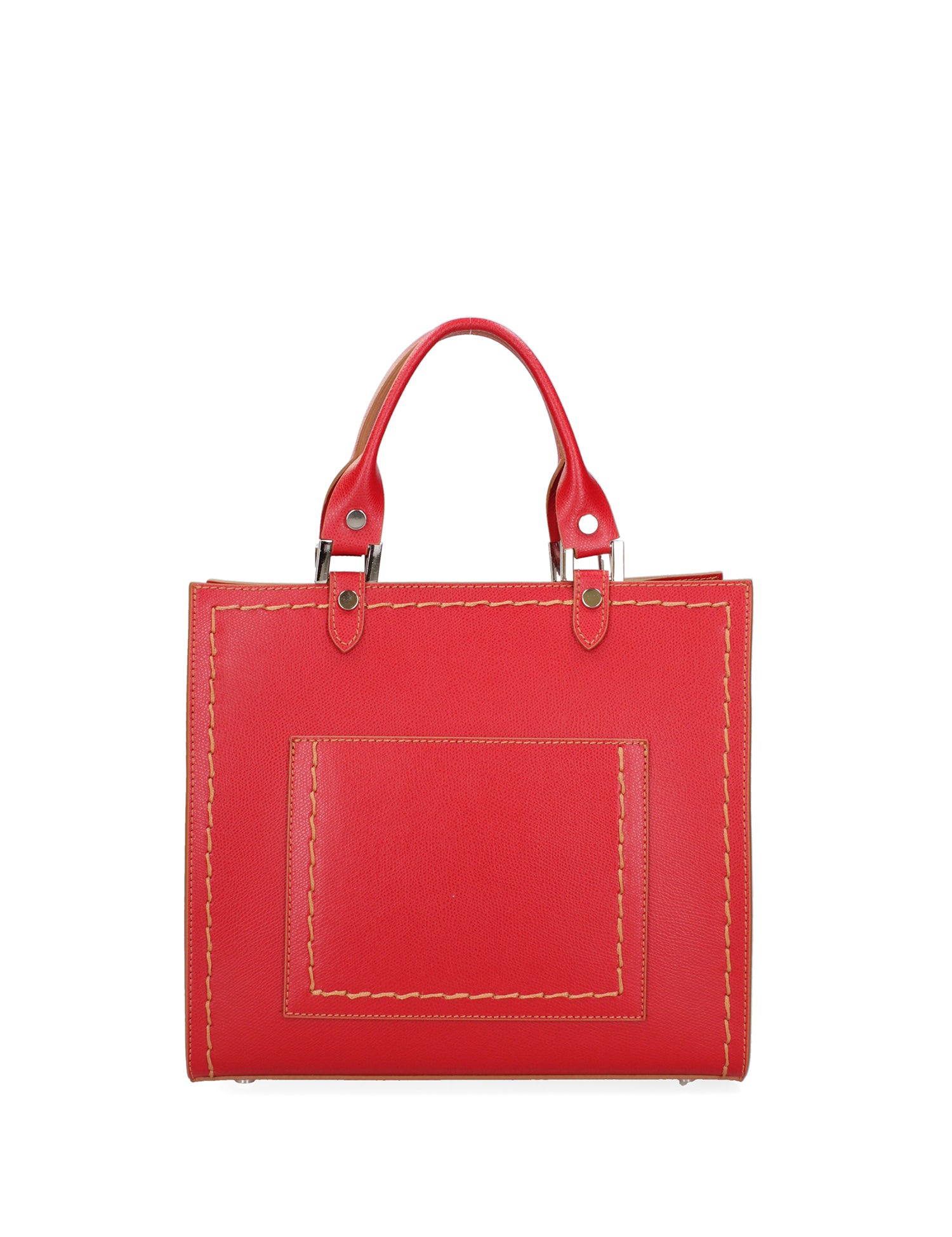 Borsa a mano da donna 100% vera pelle 07262-P 614 ROSSO FERRARI Roberta Rossi