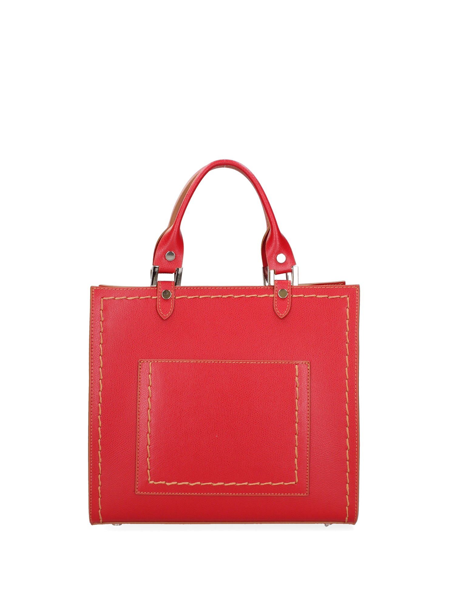 Borsa a mano da donna 100% vera pelle 07262-P 614 ROSSO FERRARI Roberta Rossi