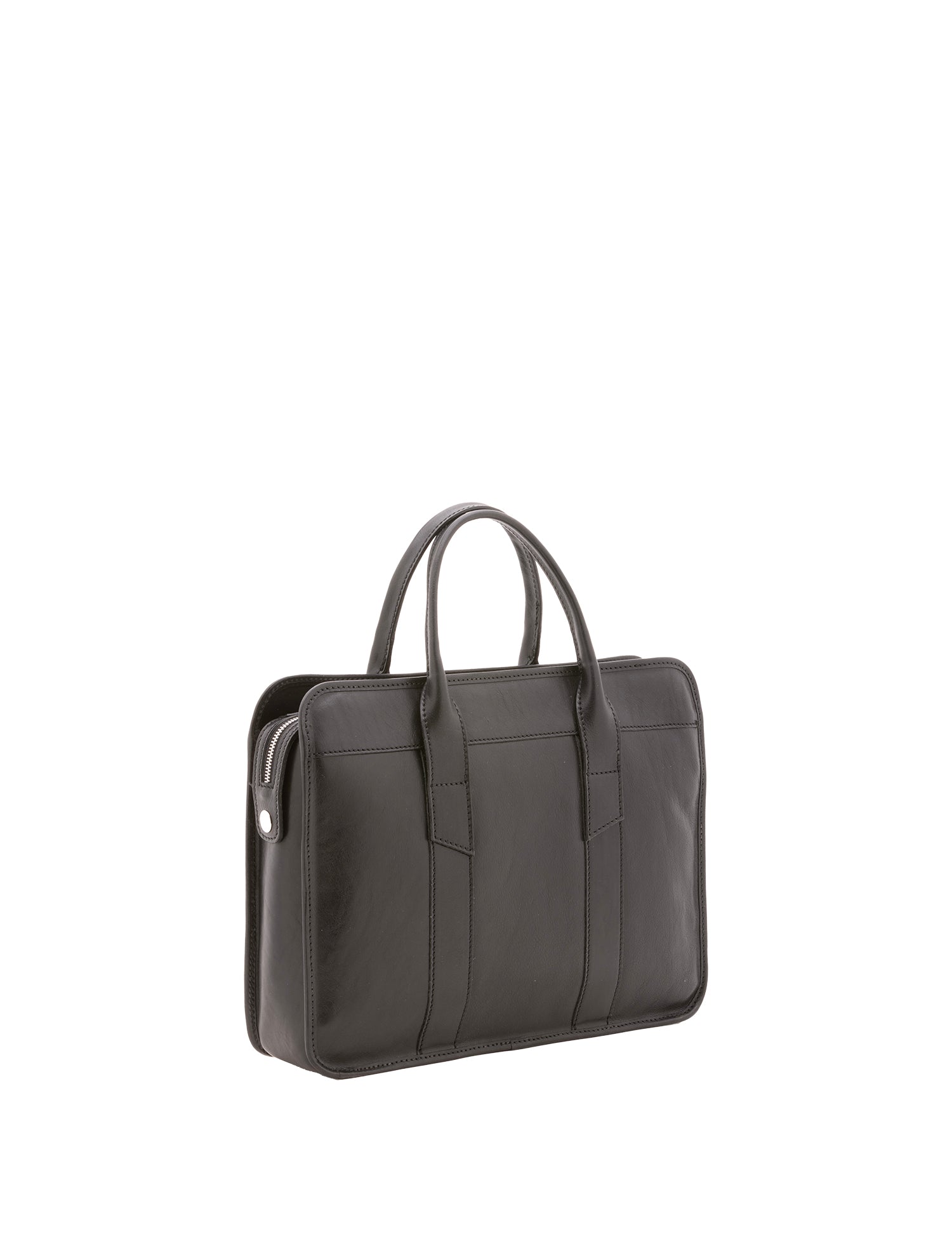 Borsa a mano unisex vera pelle Made in Italy 4454-NERO Alessia Firenze