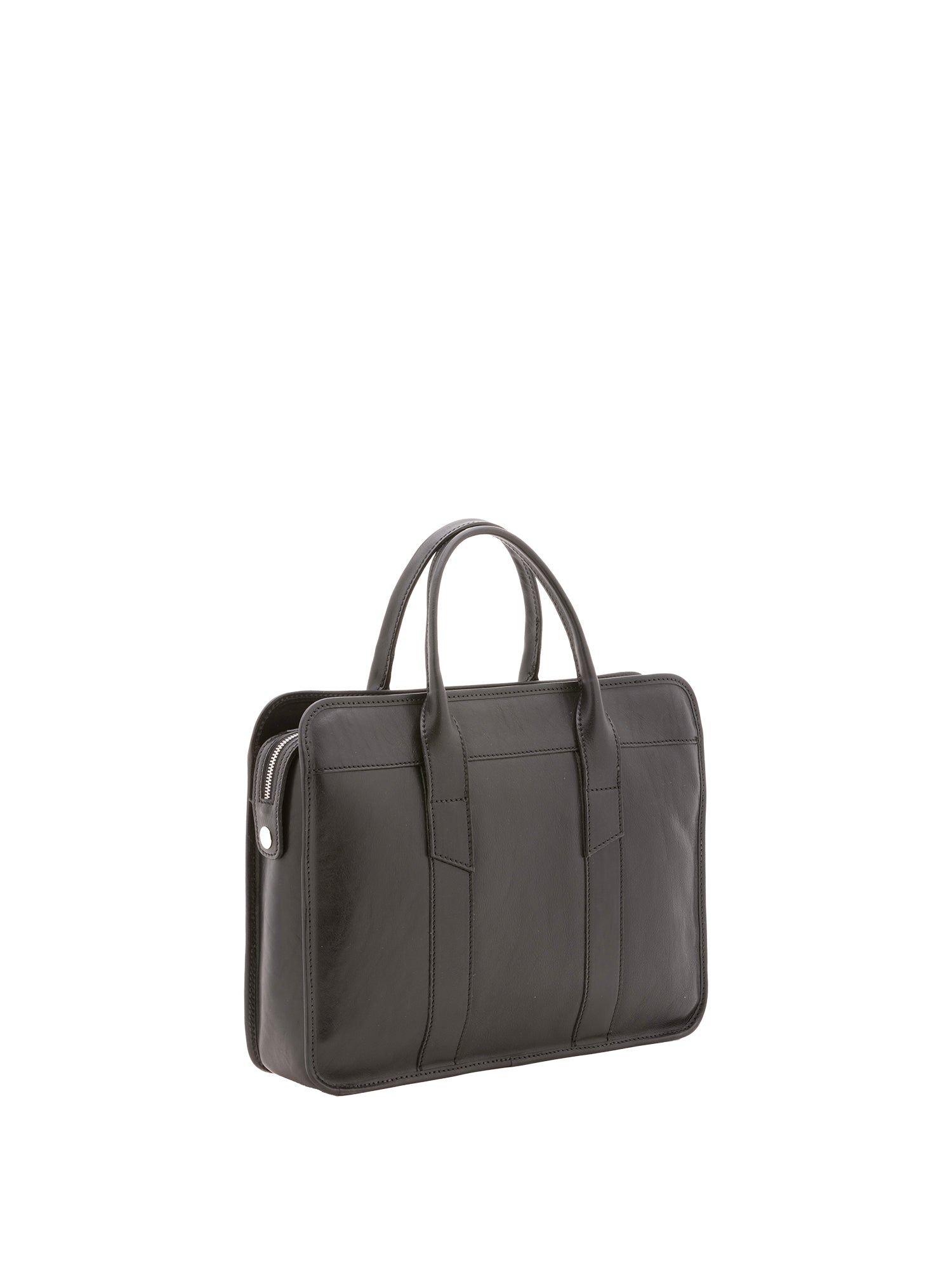 Borsa a mano unisex vera pelle Made in Italy 4454-NERO Alessia Firenze
