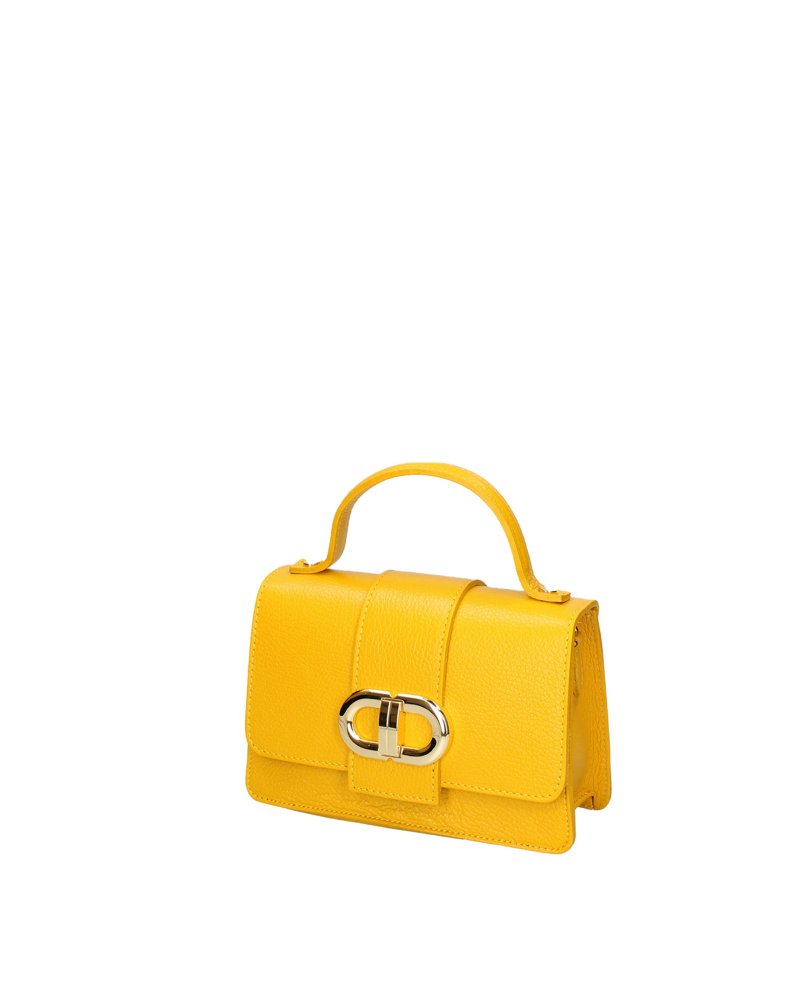 Aroa Borsa a mano da donna Vera pelle 07132-D04 GIALLO Gave Lux