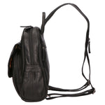 SN5862447-BLACK Zaino unisex in vera pelle Made in Italy Santini Firenze