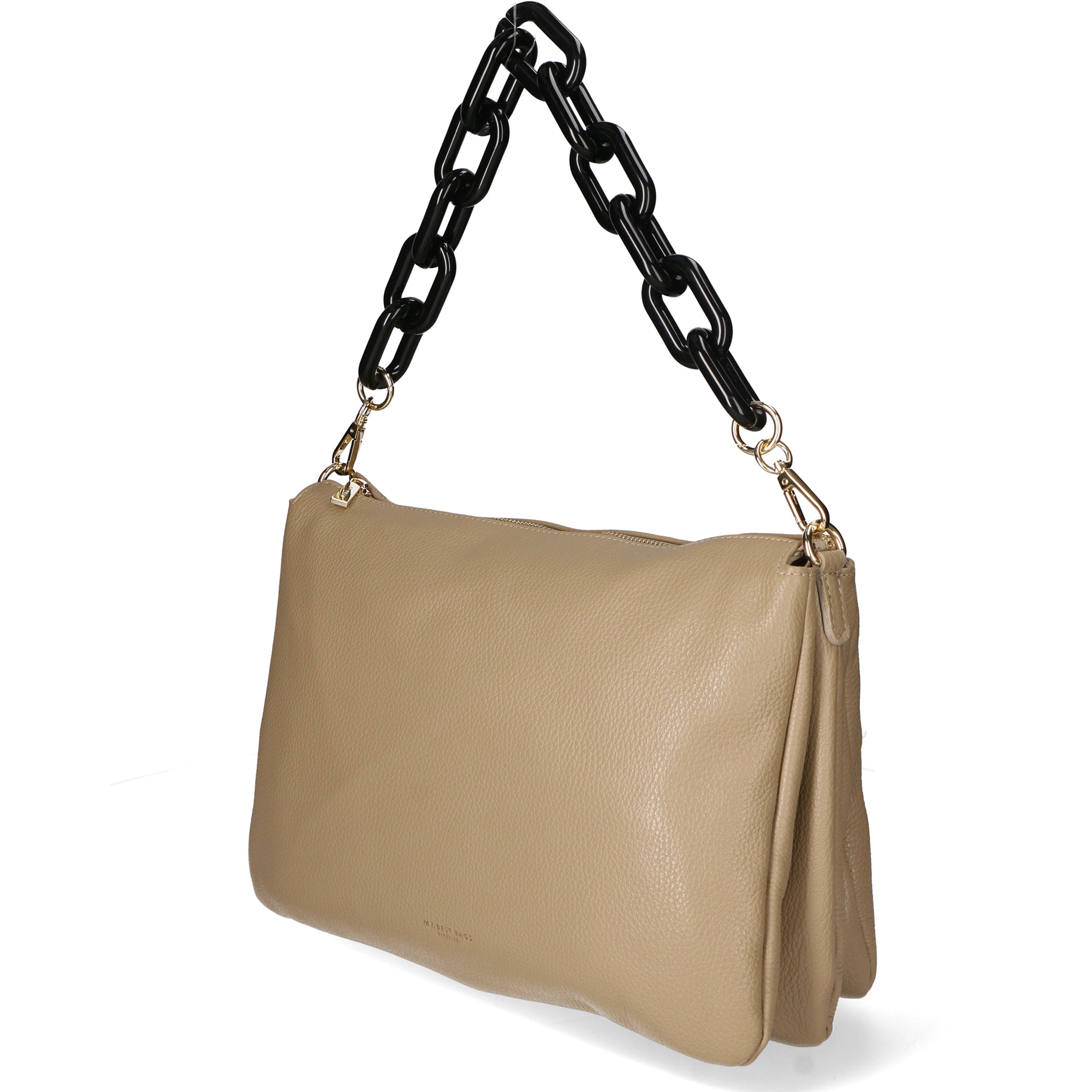 Borsa a tracolla da donna Vera pelle MYB-8019-FW-D05 CAPPUCCINO My Best Bag
