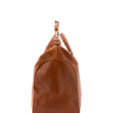 Borsa da viaggio unisex in vera pelle 100% cotone 4046-MIELE Alessia Firenze