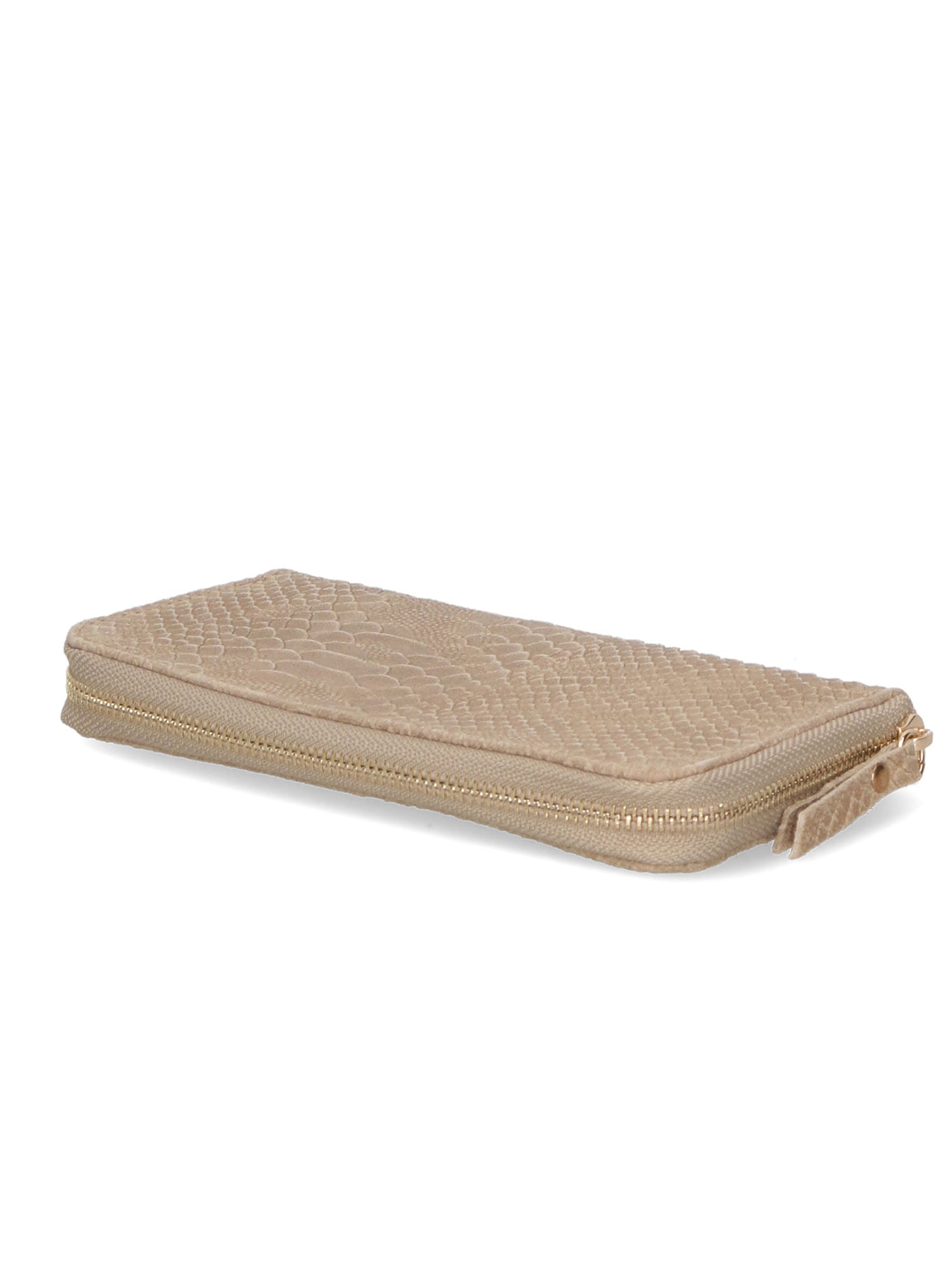 Carmela Portafoglio donna vera pelle Zip 10033-TAUPE Gave Lux