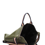 Borsa a mano convertibile in zaino da donna In Vera pelle Made in Italy 43x38x12 cm