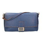 Walda Borsa a spalla da donna Vera pelle 06868-D24 BLU Gave Lux