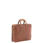 Borsa a mano unisex in vera pelle Made in Italy 4410-MARRONE Alessia Firenze