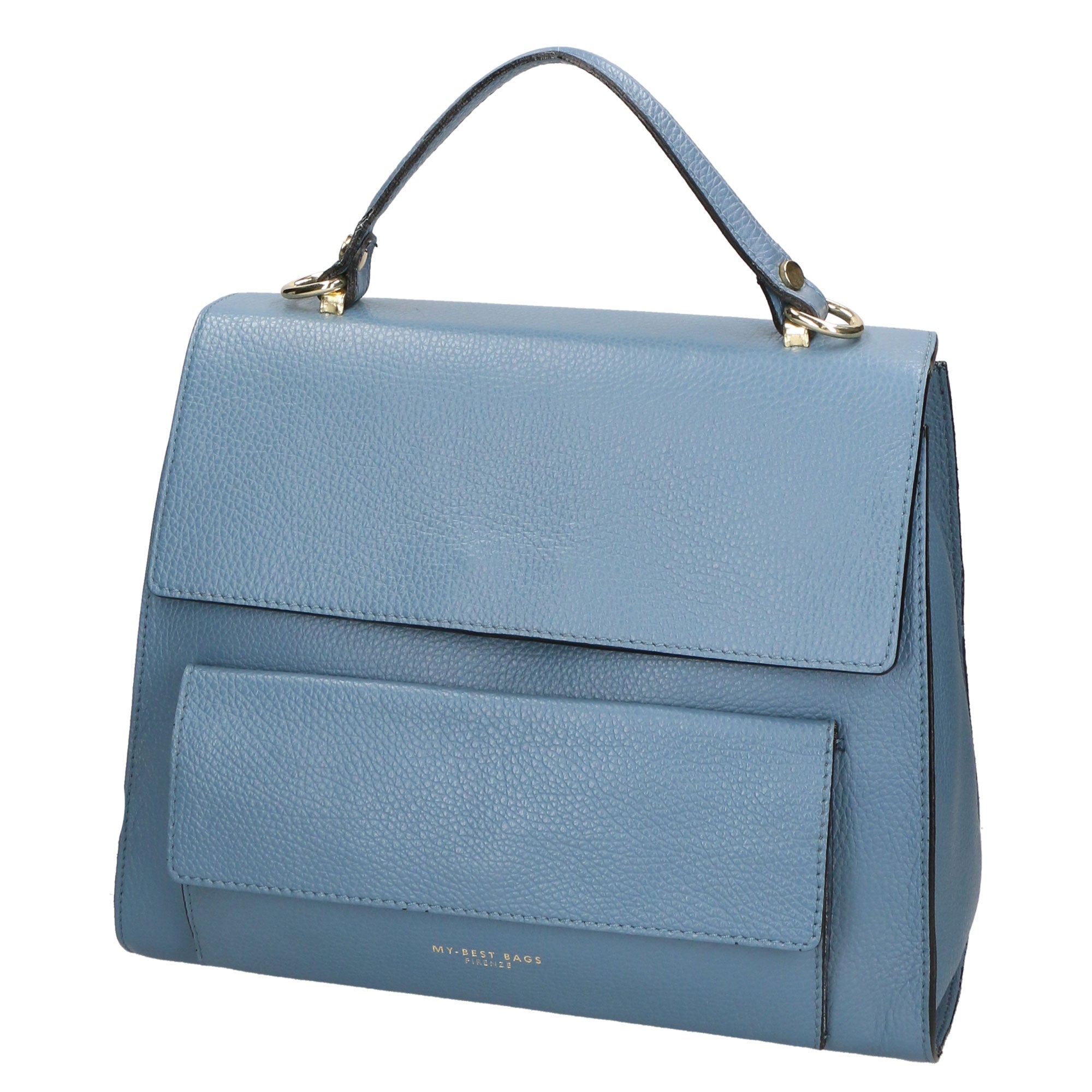 Borsa a mano da donna 100% vera pelle MYB-6033-FW-D41 CARTA DI ZUCCHERO My Best Bag