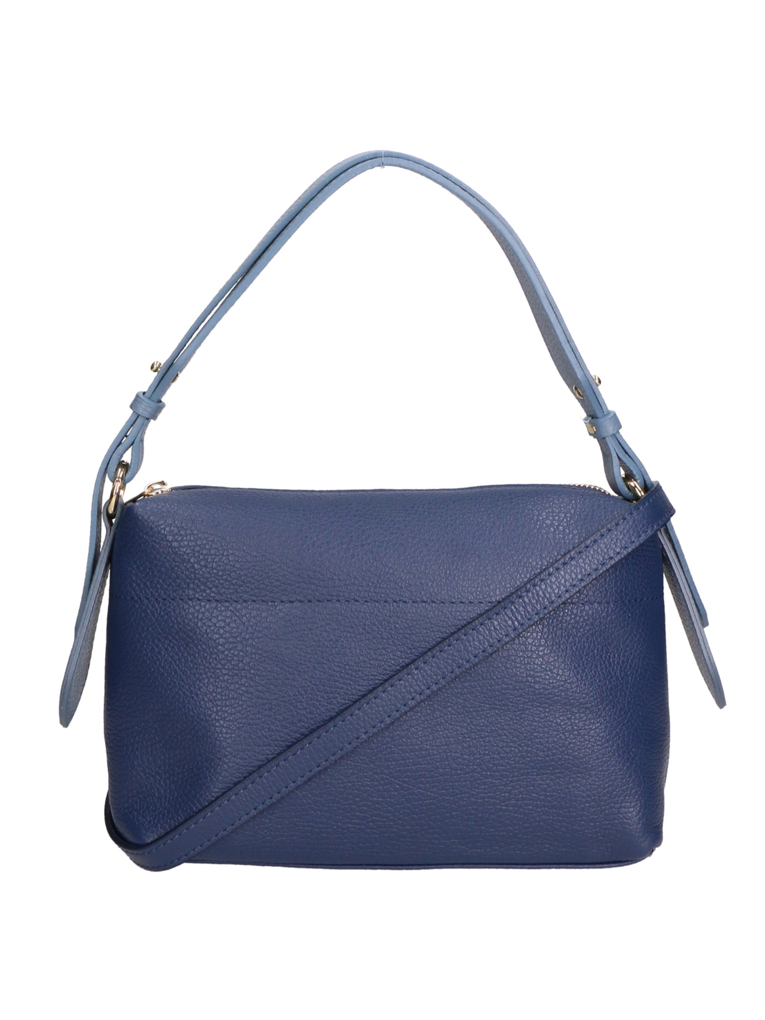 Vivienne Borsa a spalla da donna Vera pelle 06674-D24 BLU + D41 C.ZUCC. Gave Lux
