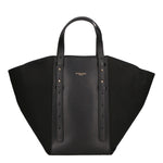 Borsa a mano da donna Vera pelle e suede MYB-7030-SS-NERO+VACCHETTA NERO My Best Bag