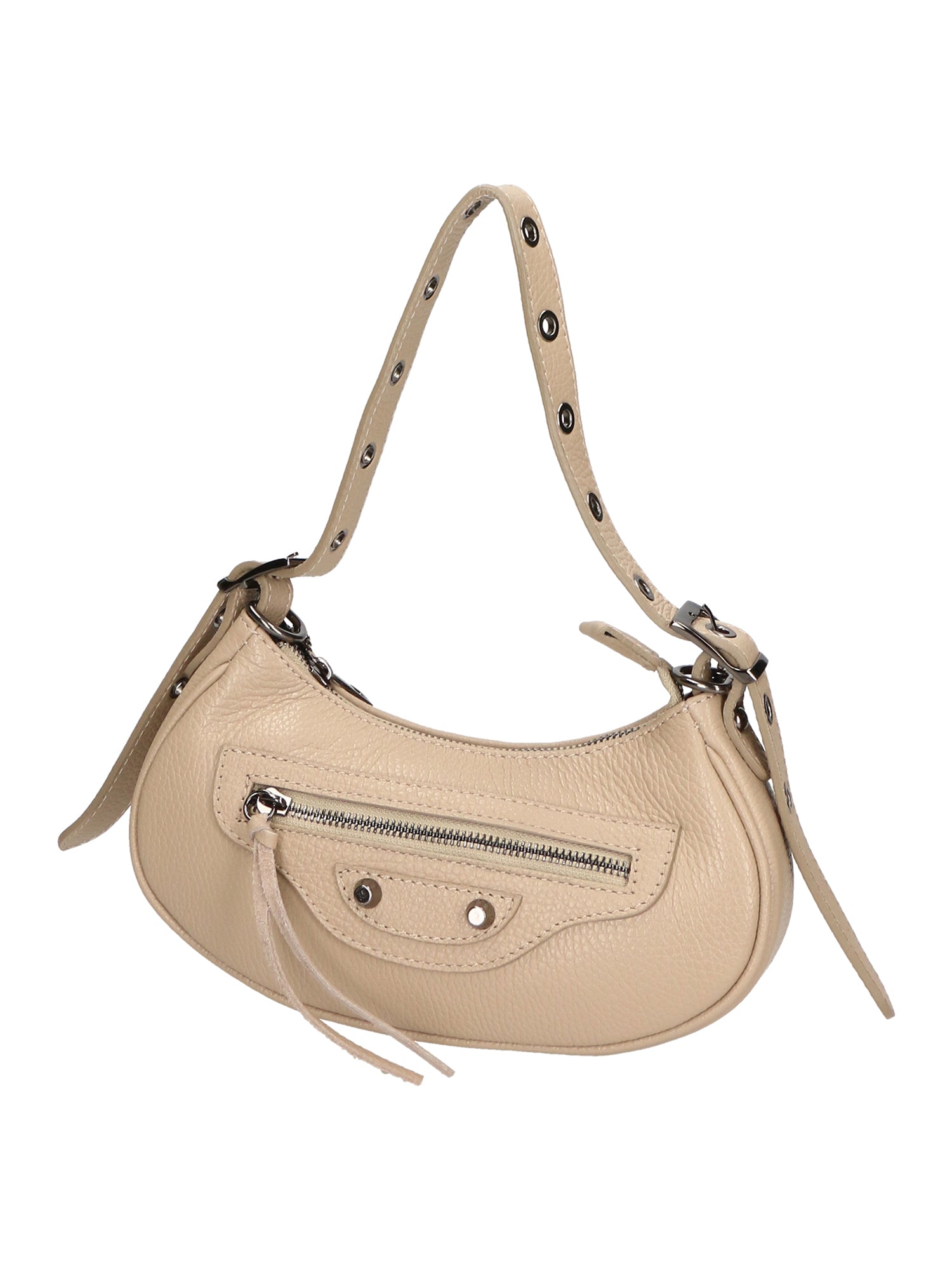 Galatea Borsa a spalla da donna Vera pelle 05708-D05 CAPPUCCINO CAPUCHIN Gave Lux