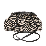 Astrid Borsa a spalla da donna Vera pelle 05476-NERO ZEBRA B N 002 Gave Lux