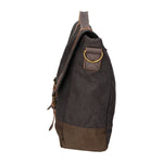 Minerva Borsa a mano unisex Canvas e pelle ZG3011-NERO BLACK Gave Lux