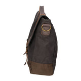 Minerva Borsa a mano unisex Canvas e pelle ZG3011-NERO BLACK Gave Lux