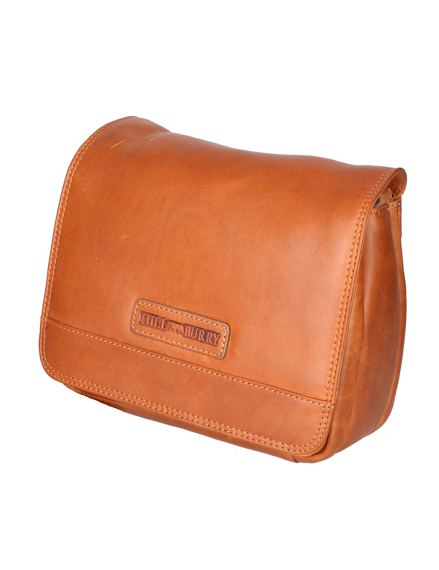 Borsa a tracolla da uomo 100% vera pelle HILB-3201-CUOIO Hill Burry