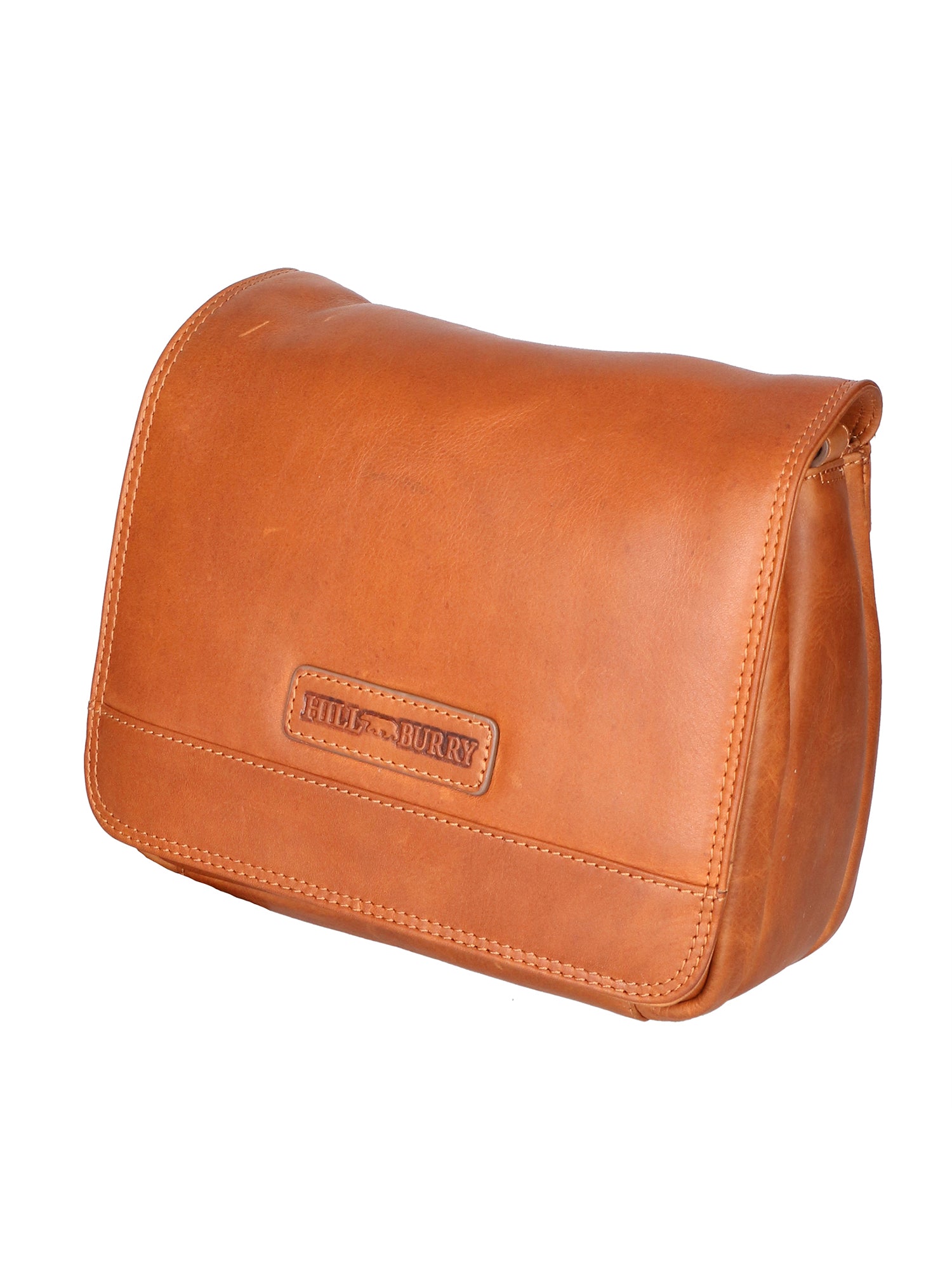 Borsa a tracolla da uomo 100% vera pelle HILB-3201-CUOIO Hill Burry