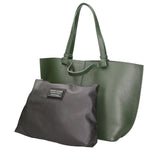 Beata Borsa a spalla da donna Vera pelle 05779-D14 VERDE SCURO Gave Lux
