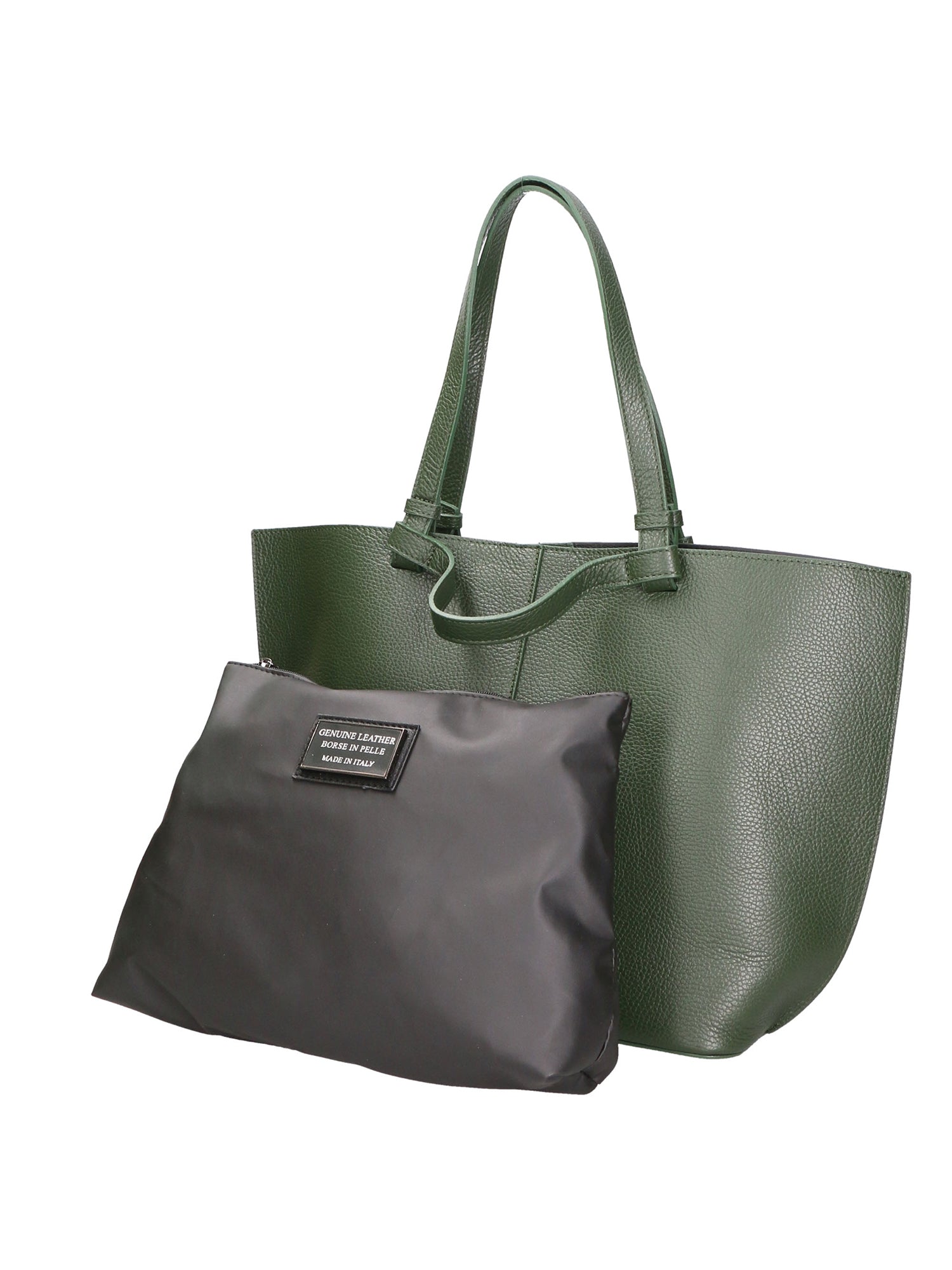 Beata Borsa a spalla da donna Vera pelle 05779-D14 VERDE SCURO Gave Lux