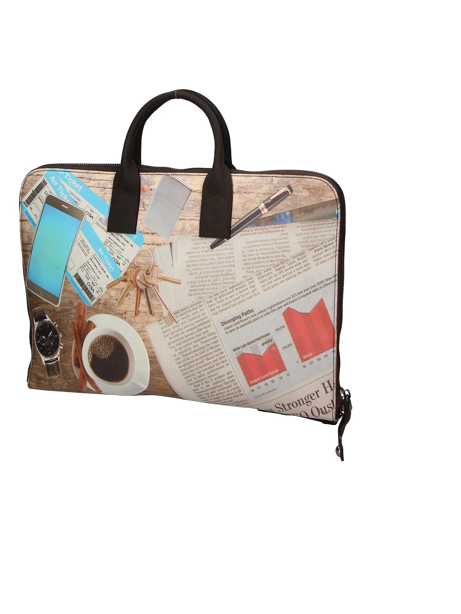 Michela Borsa a mano da donna Vera pelle ZG3007-CAFFE Gave Lux