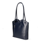 Fabiola Borsa a spalla da donna 100% pelle 9039-BLU Gave Lux