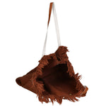 Agnese Borsa Shopper da donna Cotone e pelle 04649-D21 MARRONE BROWN Gave Lux
