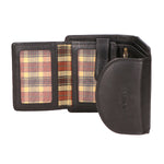 Portafoglio unisex vera pelle Made in Italy Vacchetta Ingrassata SN2827947-BLACK Santini Firenze