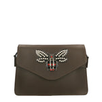 Alethea Borsa a tracolla donna Vera pelle 8801-T.MORO Gave Lux