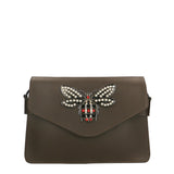 Alethea Borsa a tracolla donna Vera pelle 8801-T.MORO Gave Lux