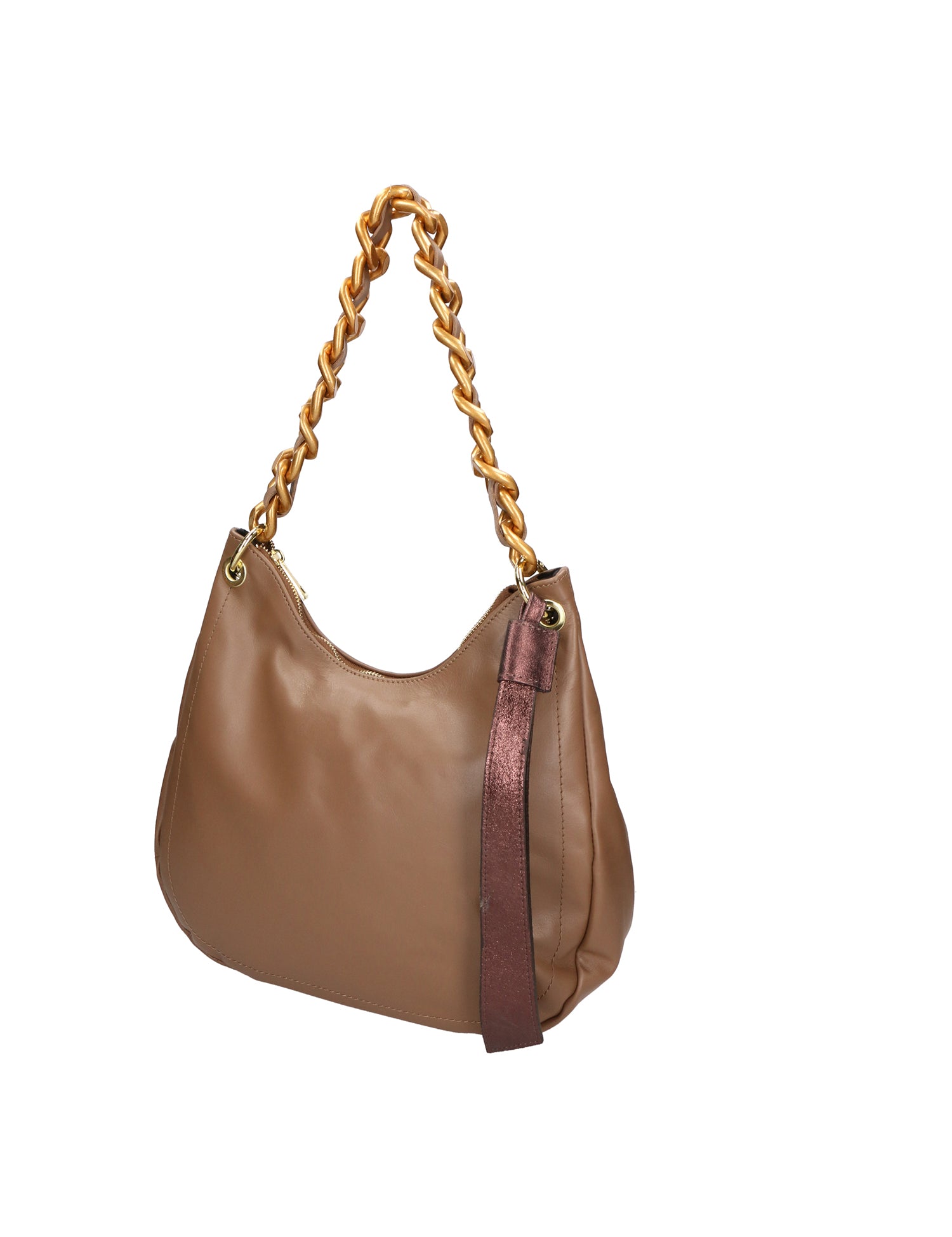 Artemisia Borsa a spalla da donna Vera pelle 05462-S40 TAUPE L015 T.MORO Gave Lux