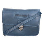 Borsa a tracolla da uomo 100% vera pelle HILB-3279WH-BLU Hill Burry