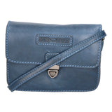 Borsa a tracolla da uomo 100% vera pelle HILB-3279WH-BLU Hill Burry
