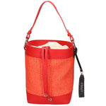 Borsa a secchiello da donna Misto pelle e tessuto MYB-05165-SS-534+S42 CORALLO My Best Bag