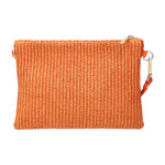 Pochette da donna in paglia Made in Italy MYB-05375-SS-ARANCIO STRAW My Best Bag