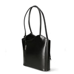 Fabiola Borsa a spalla da donna 100% pelle 9039-NERO BLACK Gave Lux