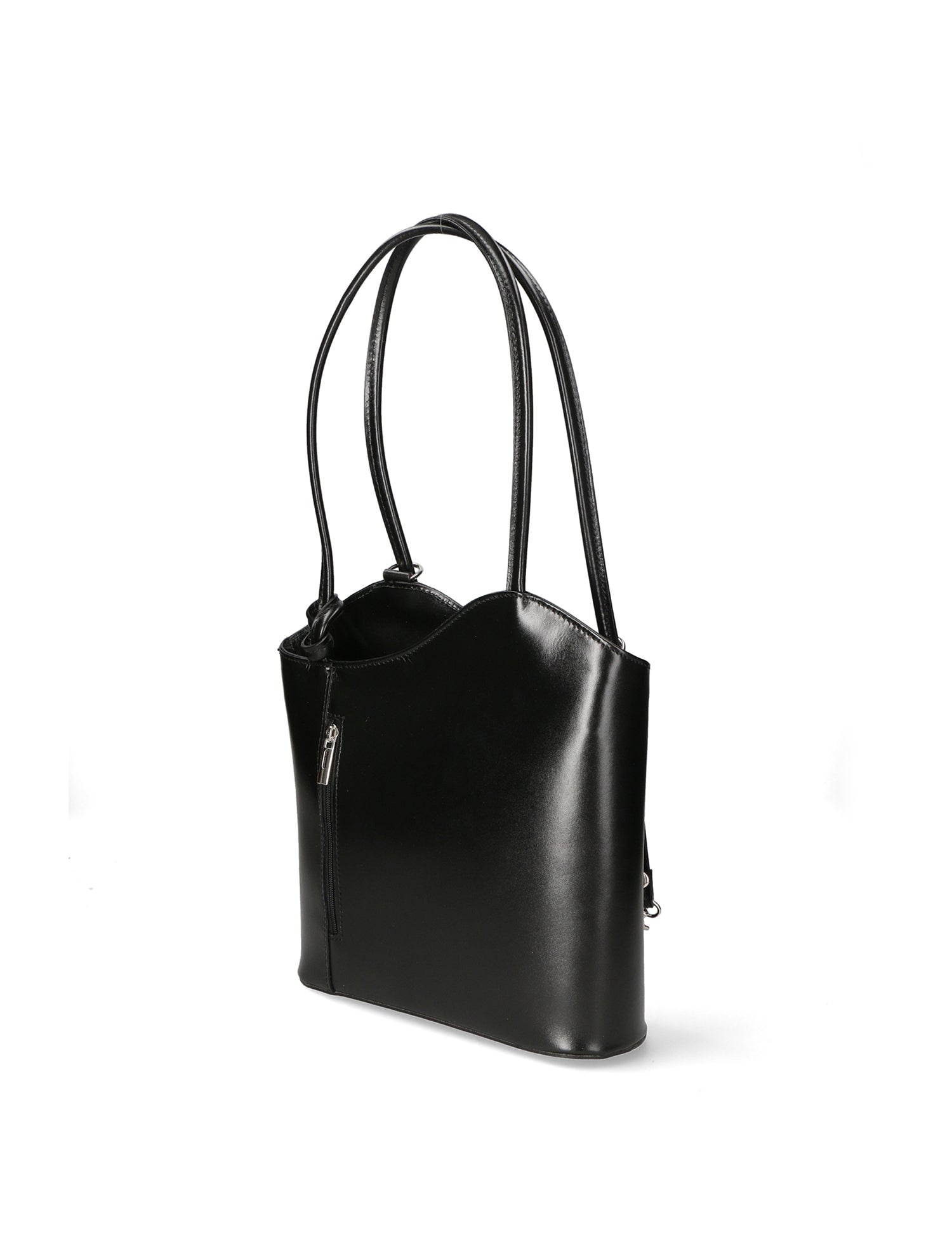 Fabiola Borsa a spalla da donna 100% pelle 9039-NERO BLACK Gave Lux