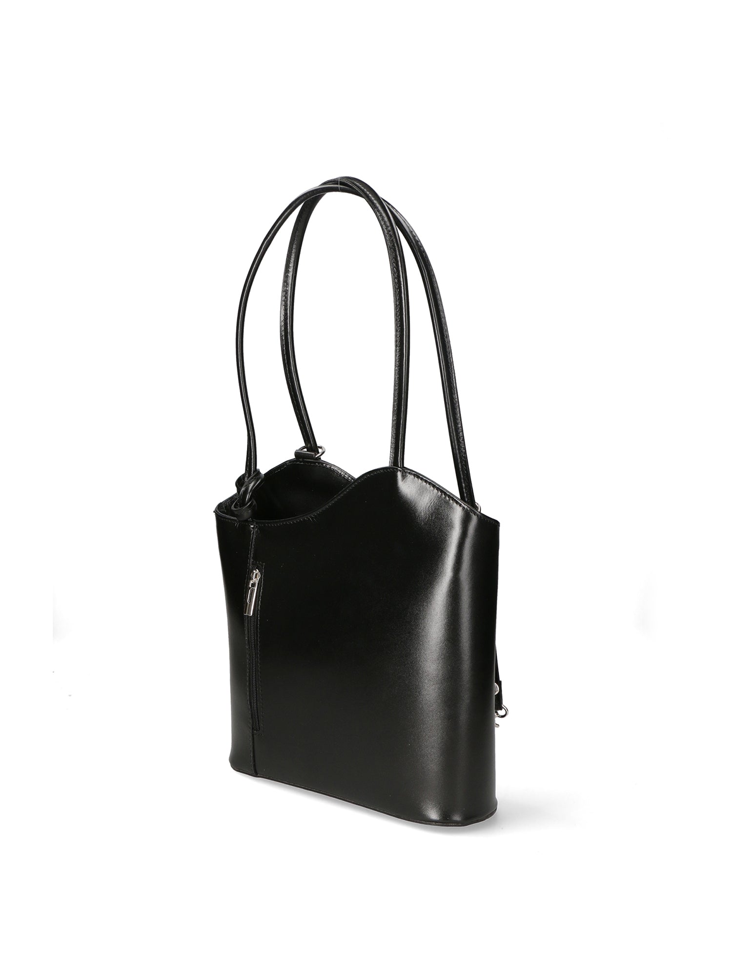 Fabiola Borsa a spalla da donna 100% pelle 9039-NERO BLACK Gave Lux