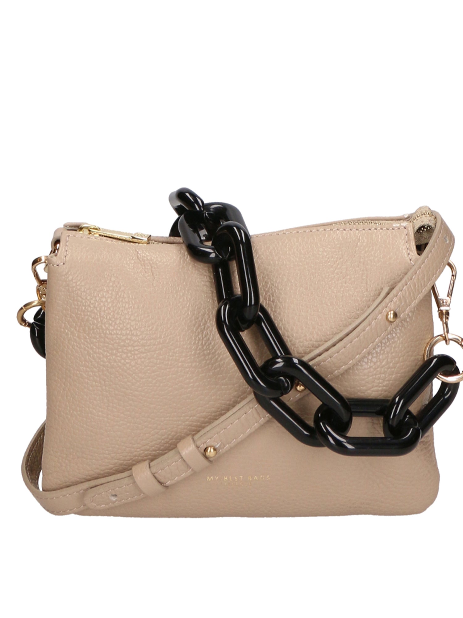 Borsa a spalla da donna Vera pelle italiana MYB-8020-FW-D05 CAPPUCCINO My Best Bag