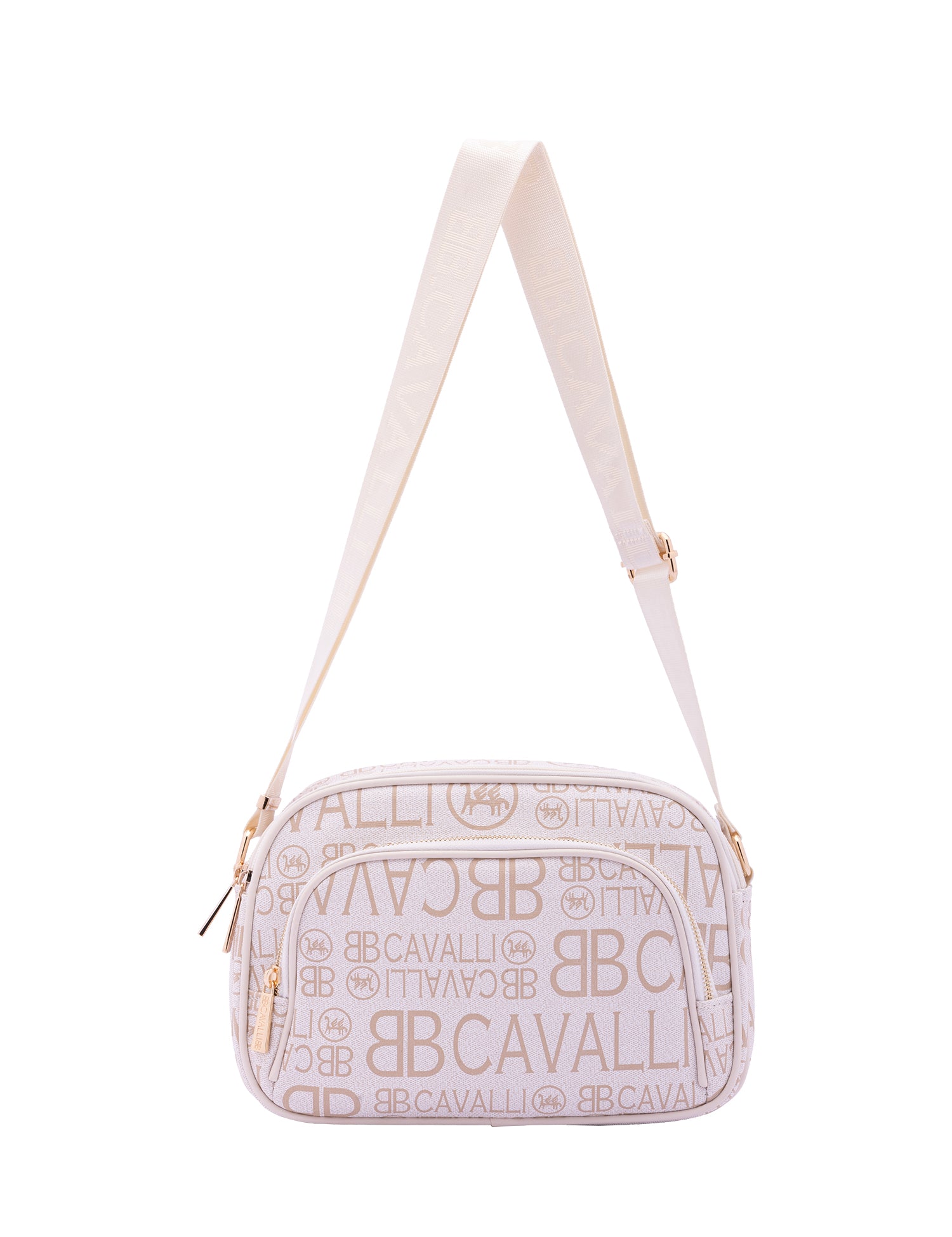 Borsa a tracolla da donna Ecopelle BC1376-OFF WHITE B Cavalli