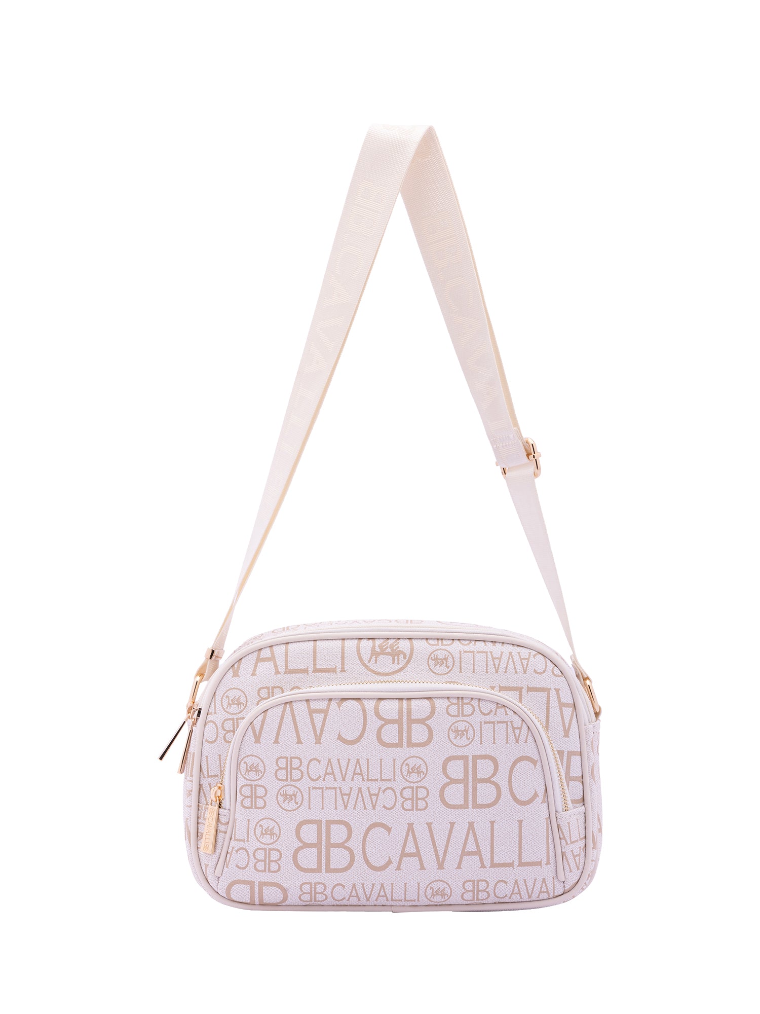 Borsa a tracolla da donna Ecopelle BC1376-OFF WHITE B Cavalli