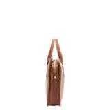 Borsa a mano unisex vera pelle Made in Italy 4454-MARRONE Alessia Firenze