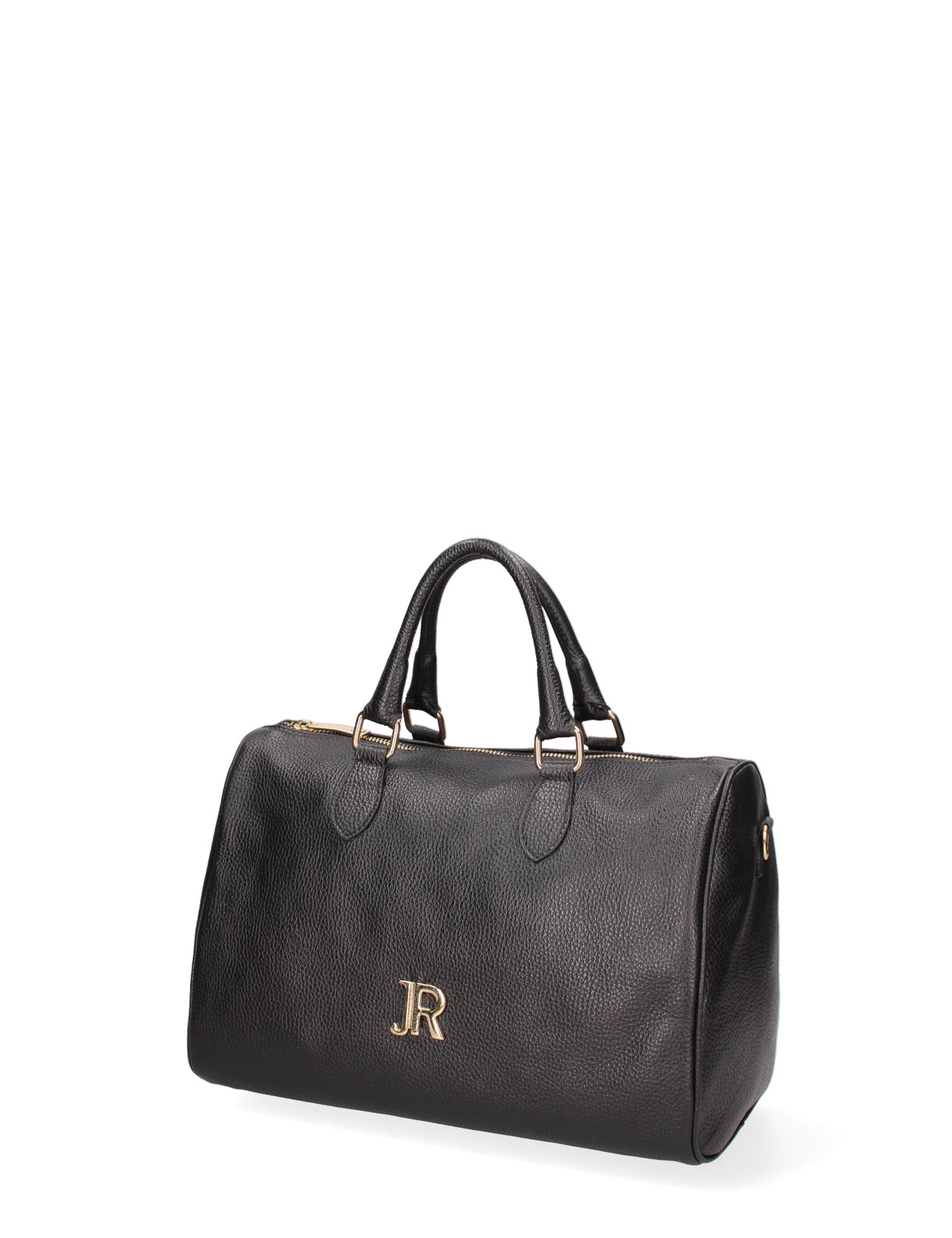 Borsa a mano da donna 100% vera pelle JR-W-1156-JRDO-BLACK + GOLD John Richmond