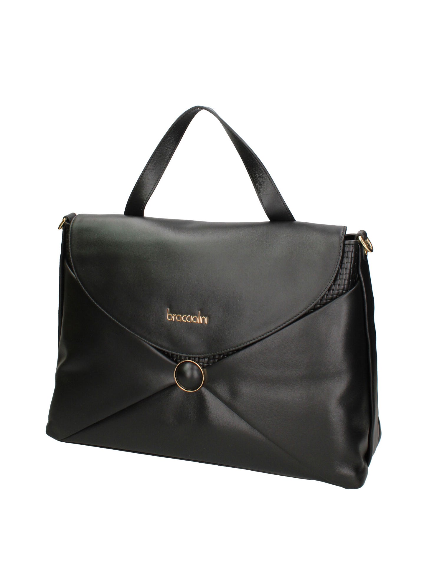 Edera Ultra Borsa a mano da donna 100% pelle B17202-NERO Braccialini