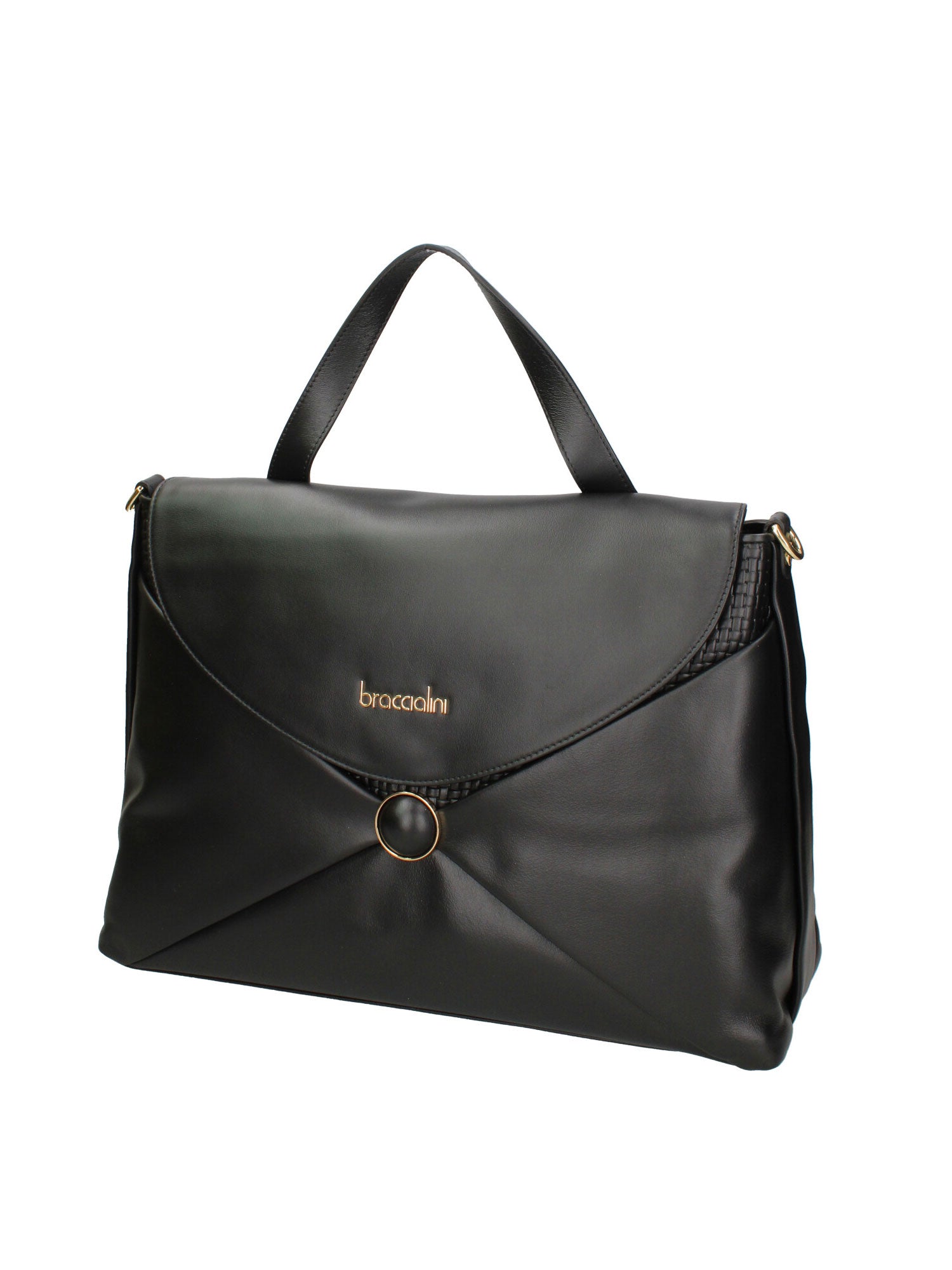 Edera Ultra Borsa a mano da donna 100% pelle B17202-NERO Braccialini