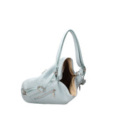 Anjelica women's shoulder bag convertible into a backpack in genuine leather, Made in Italy, 33x31x12 cm